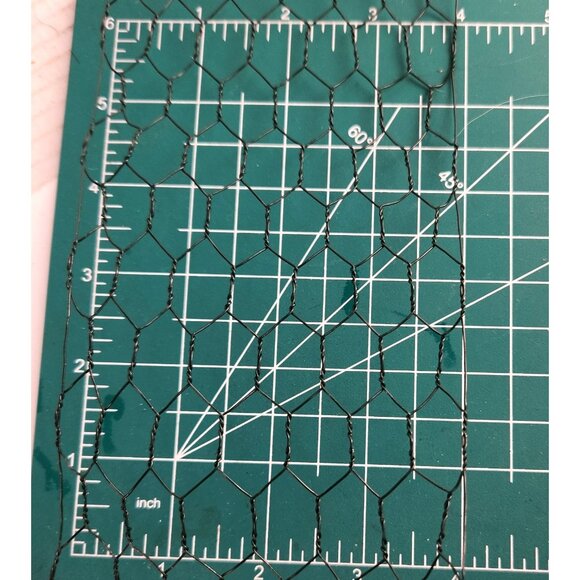 Chicken Wire Ribbon Roll 4 Inches Wide Hexagonal Mesh Black Crafting & Floral De - Picture 4 of 4